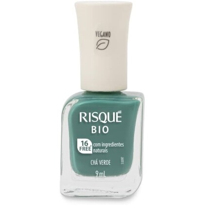 Esmalte Risqué Bio Verde Cremoso Chá Verde - 9ml