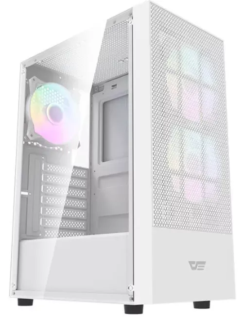 Gabinete Gamer Aigo Darkflash A290 Mesh, ARGB, Lateral de Vidro, Com 3 Fans, Branco, A290-MESH-WH-3F