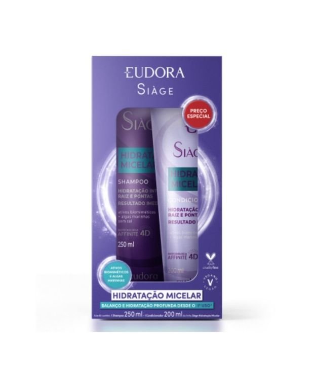 Promopack Shampoo + Condicionador Hidratação Micelar Siage