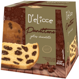 Panettone Gotas Chocolate 400g Delicce