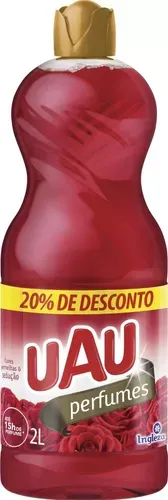 Limpador Perfume Flores Vermelhas Sedução 2 Litros Uau