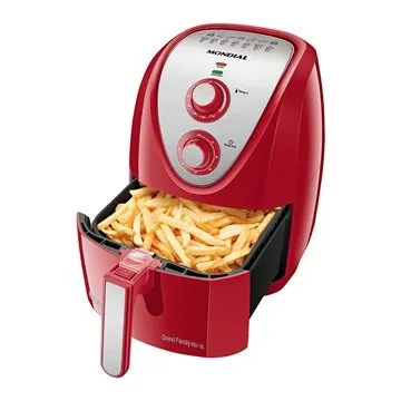 Fritadeira Air Fryer Mondial AFN-50-RI 5 Litros 1900W Vermelho/Inox