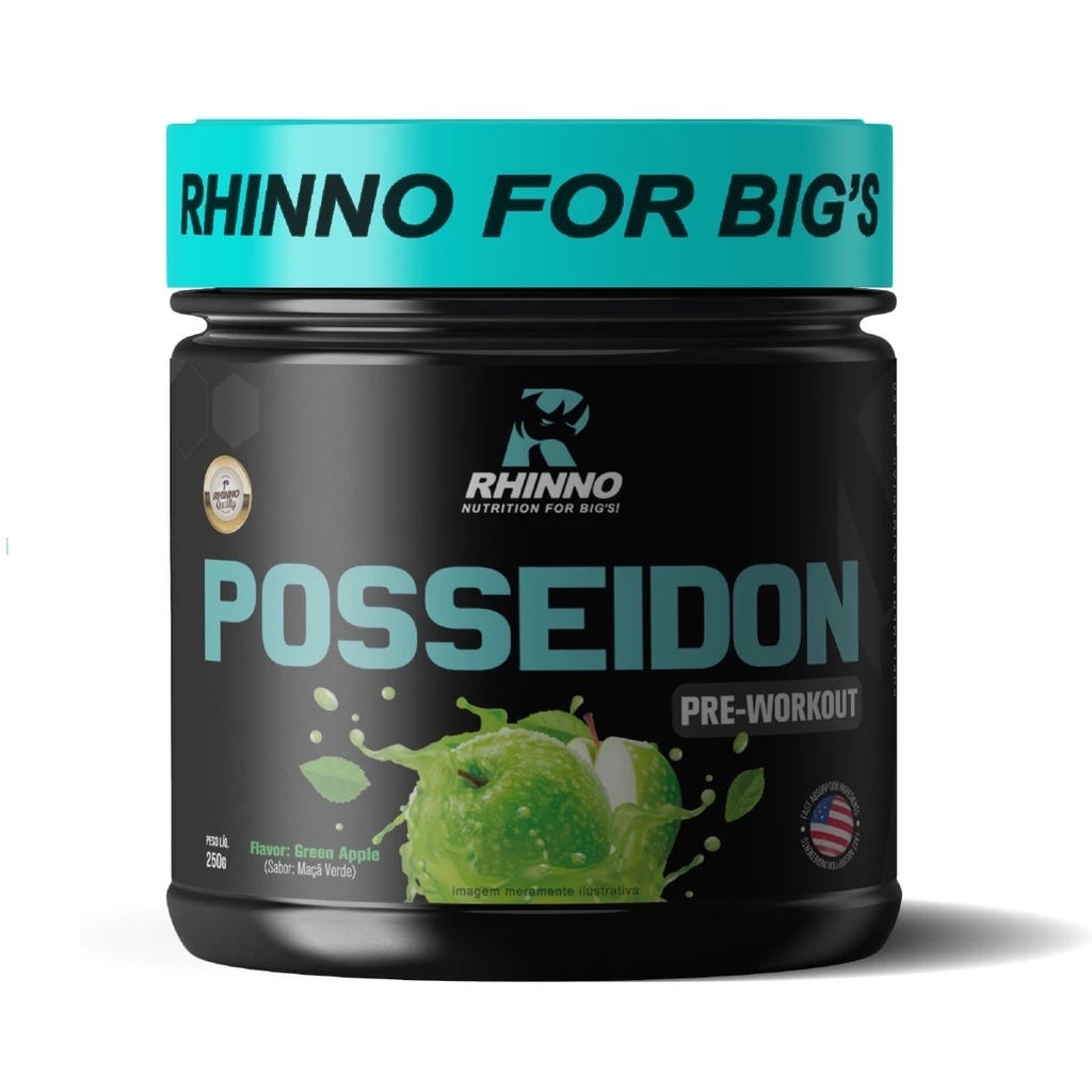 Suplemento em Pó Pré Treino Posseidon 250g Rhinno