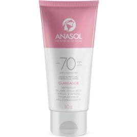 Protetor Solar Facial Anasol FPS70 Clareador - 60g