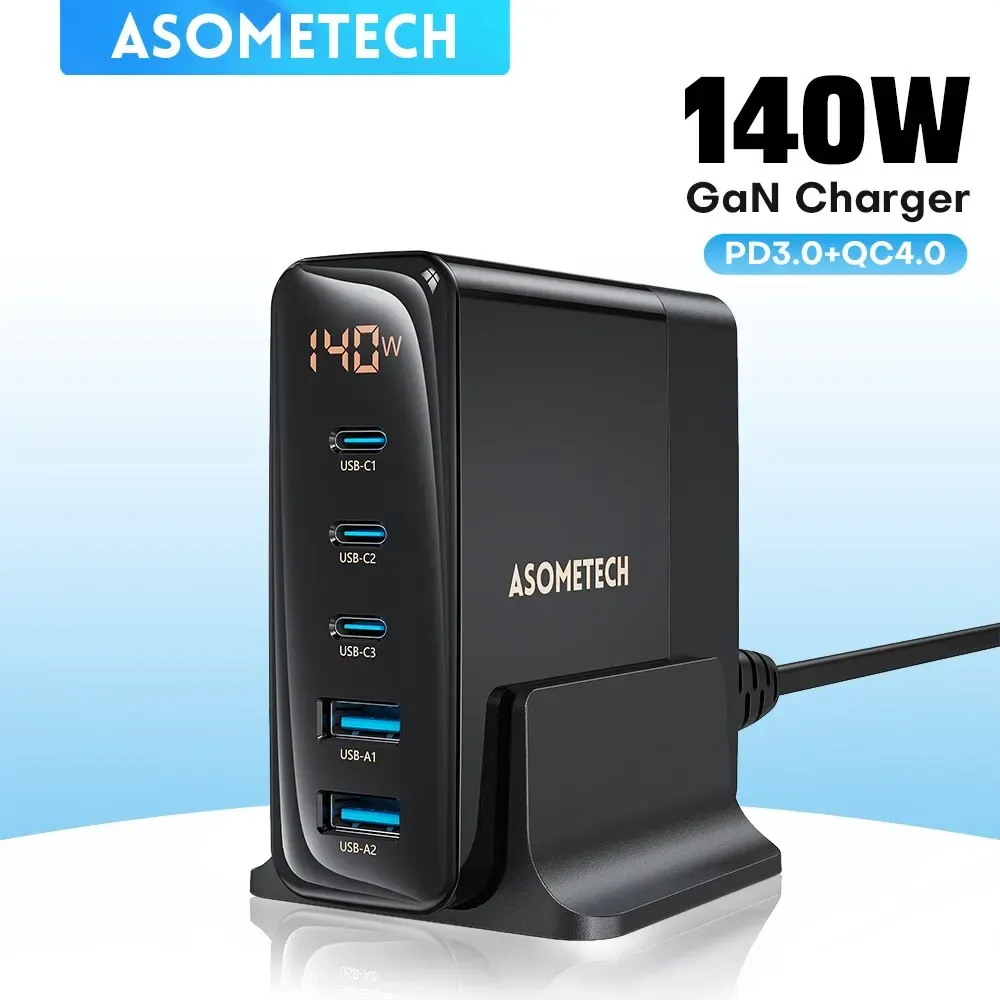 [G Pay] Carregador de Mesa Gan Asometech 140w