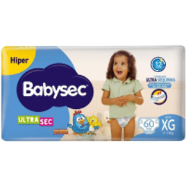 Fralda Babysec UltraSec XG Galinha Pintadinha - 60 Unidades