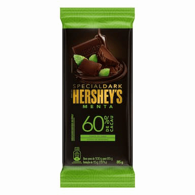 (70% OFF na 2º unidade) Special Dark Menta ou Laranja 60% Cacau Hershey’s 85 g