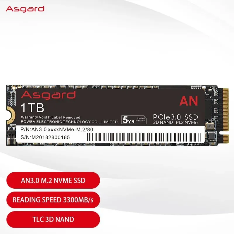 [Taxa Inclusa] SSD M.2 Nvme Asgard AN3 1TB