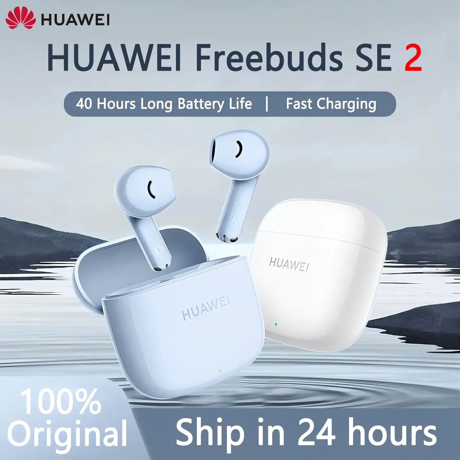 (Taxa Inclusa) Fones Bluetooth 5.3 HUAWEI FreeBuds SE 2