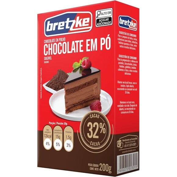 Bretzke Chocolate em Pó 32% 200g