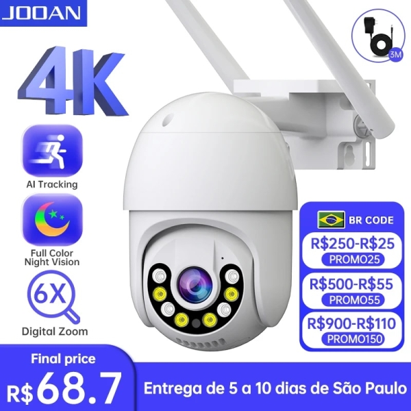 Câmera de Vigilância CCTV JOOAN-PTZ