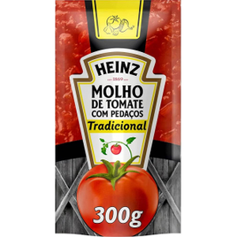9 Unidades de Molho de Tomate Heinz Tradicional - 300g