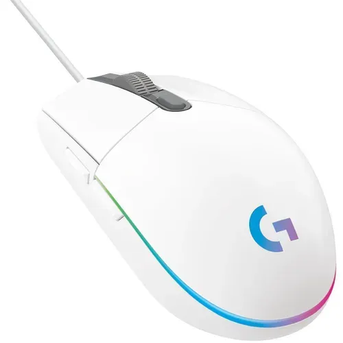 Saindo por R$ 99,99: Mouse Gamer Logitech G203 LIGHTSYNC RGB, 8.000 DPI, Branco | Pelando