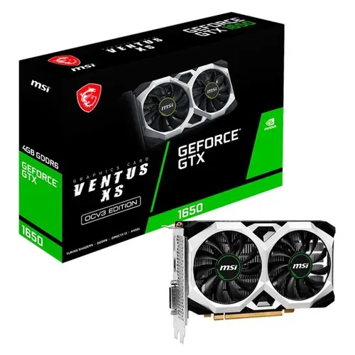 Saindo por R$ 729,9: Placa De Video Msi Nvidia Gtx 1650, 4GB, D6 Ventus Xs Ocv3, GDDR6, HDMI/dp - 912-v812-003 | Pelando
