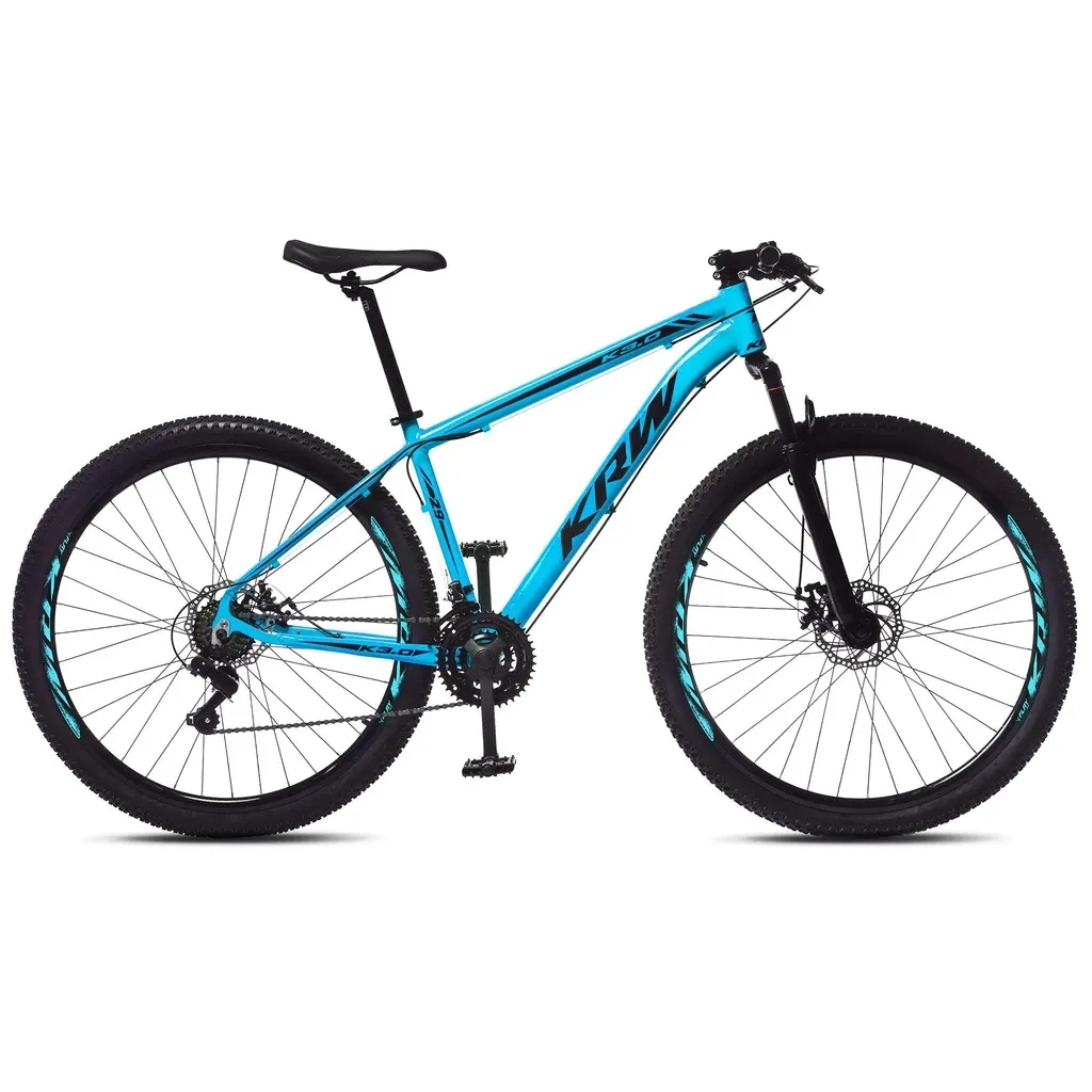 Saindo por R$ 899: Bicicleta Aro 29 KRW Alumínio Shimano TZ 24 Vel Freio a Disco Ltx S50 | Pelando
