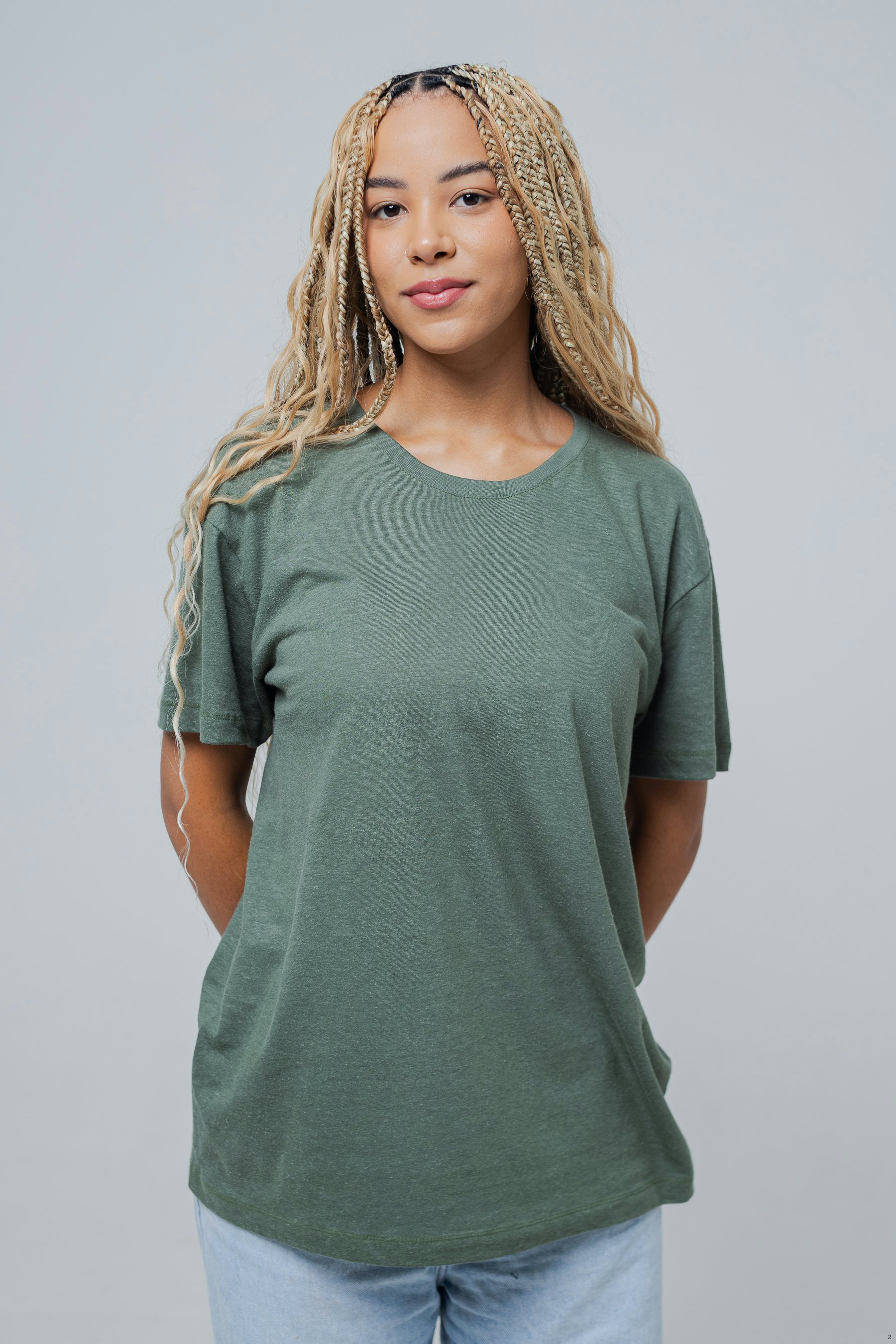 Saindo por R$ 99,9: Camiseta Cânhamo Básica Verde - Chico Rei | Pelando