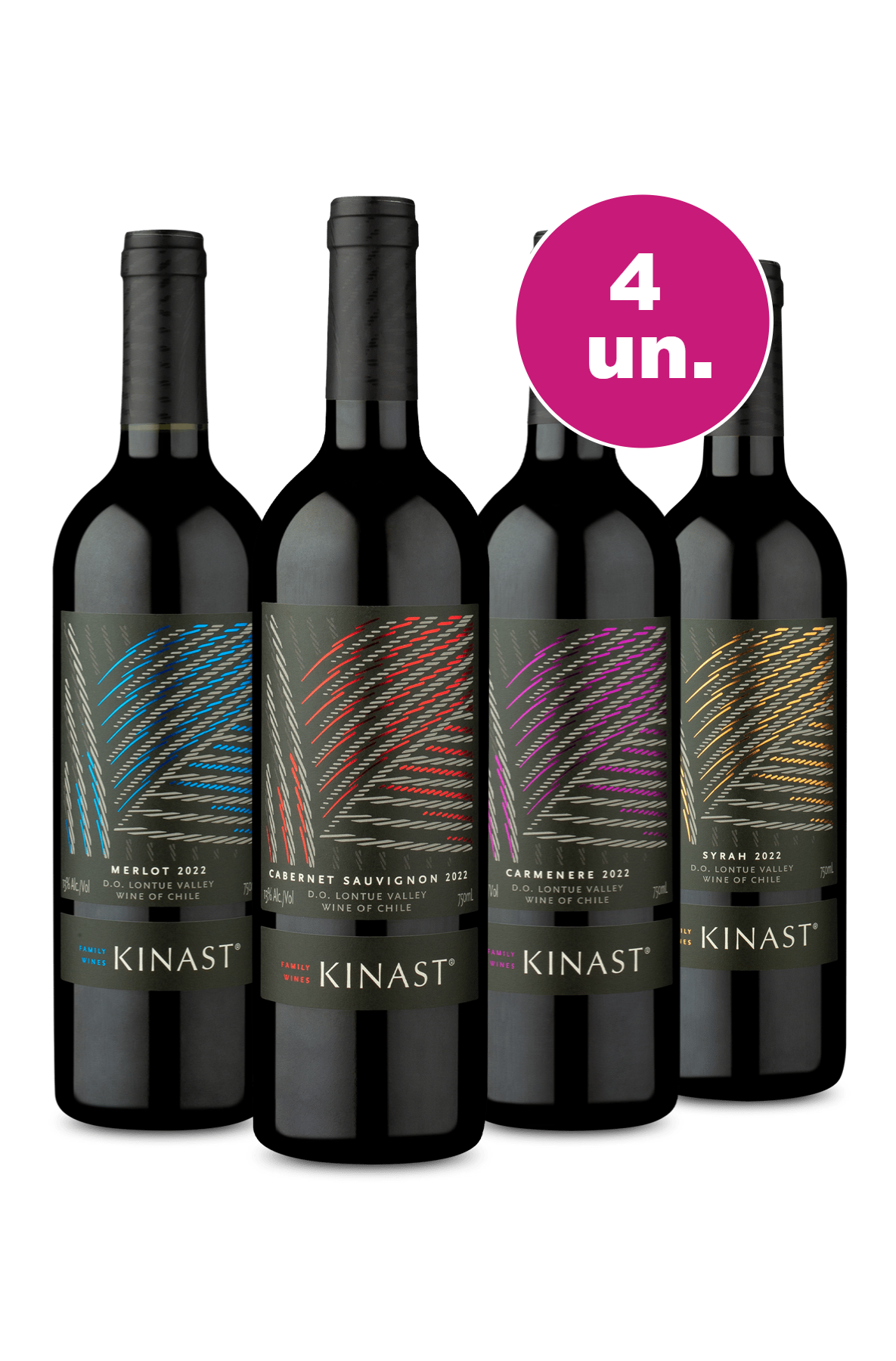 Kit 4 Vinhos - Lançamento Kinast - Spoiler IZ