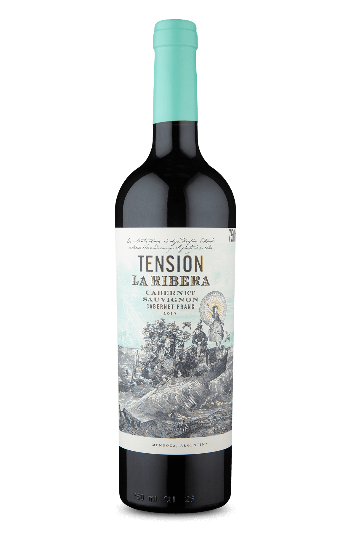 2 Unidades Vinho Tensión LA Ribera Cabernet Sauvignon Cabernet Franc 2019 - 750ml