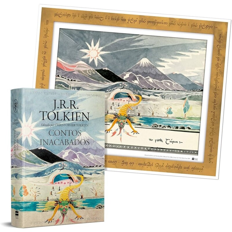 Livro Contos Inacabados de Númenor e da Terra-Média + Pôster (Capa Dura) - J.r.r. Tolkien