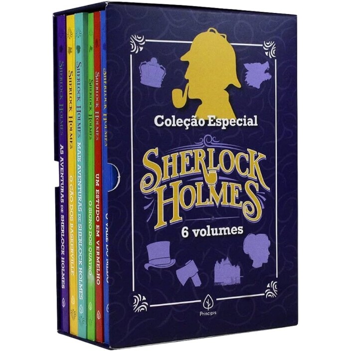 Box 6 livros Coleção Especial Sherlock Holmes - Arthur Conan Doyle