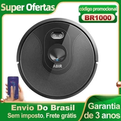 Saindo por R$ 1136: [ Brasil | Taxa inclusa] Robô aspirador de pó ABIR X6 com navegação visual tripla, sucção 6000pa, soft | Pelando