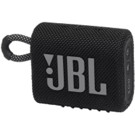 Caixa de Som Portátil JBL Go 3 com Bluetooth e À Prova de Poeira e Água