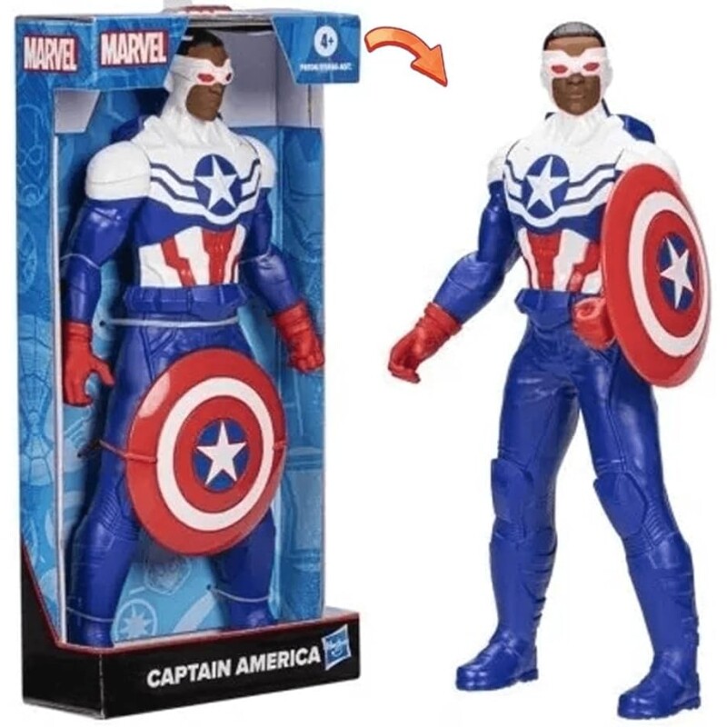 Boneco Capitão América Mighty Hero Series Marvel