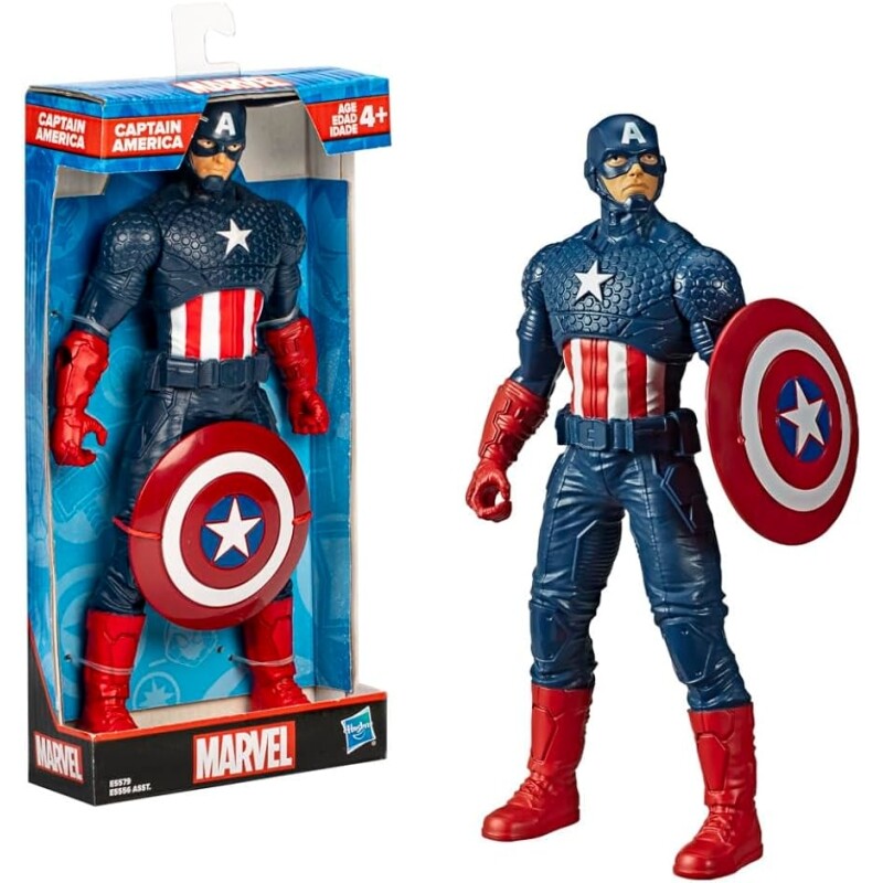 Marvel Boneco Avengers Capitão América Olympus Azul