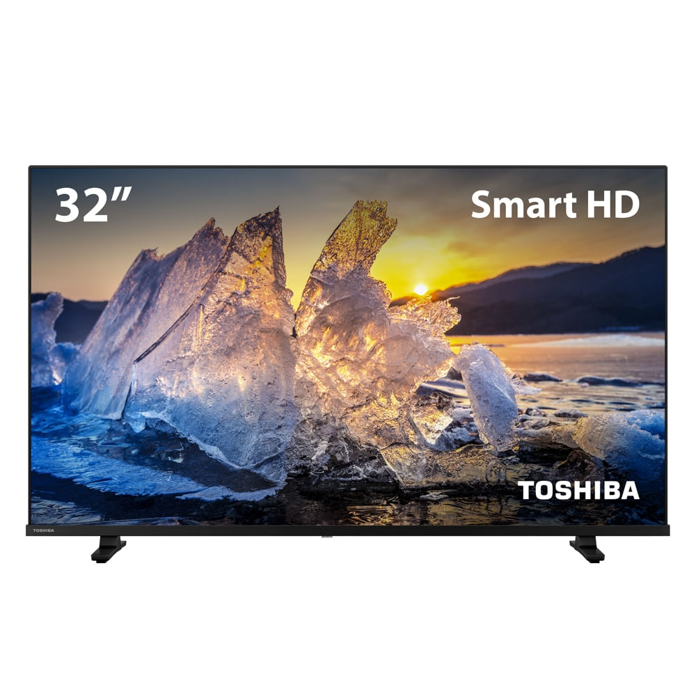 (AME R$701) Smart TV 32 Toshiba DLED HD VIDAA 2 HDMI 2 USB com Wifi e Comando de Voz - TB020M