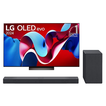 [Primeira Compra] Combo Smart TV LG C4 55” + Sound Bar SC9S - OLED55C4.SC9SBZ | LG BR