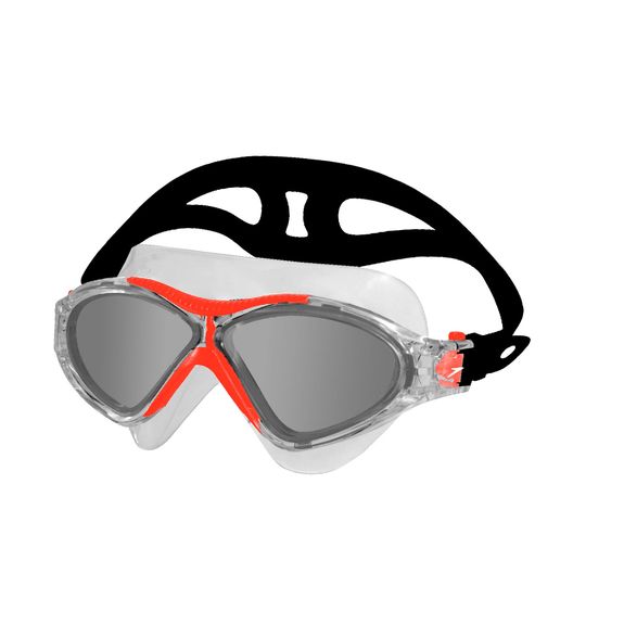 Óculos de natação tipo máscara - Ômega - LARANJA FUME - ÚNICO