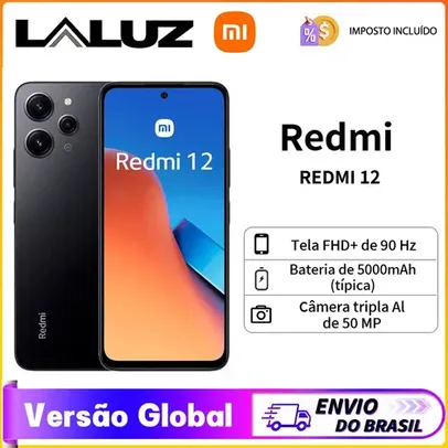 Saindo por R$ 778,39: [Do Brasil] Smartphone Xiaomi Redmi 12 Versão Global, 8GB RAM 128GB ROM , MediaTek Helio G88 | Pelando