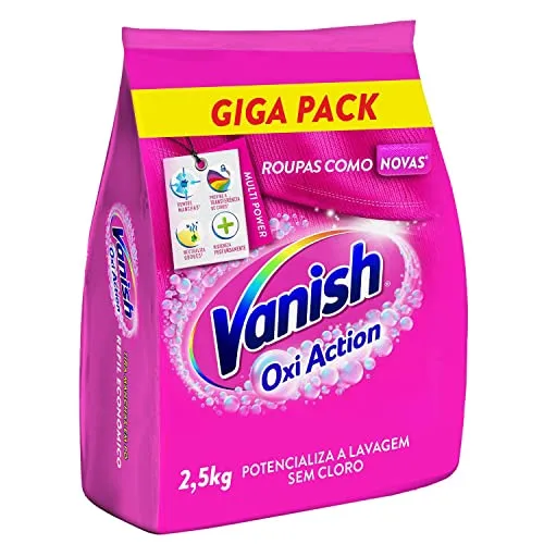 Saindo por R$ 61,11: [Rec] Vanish Tira Manchas Em Pó Multi Power Oxi Action 2 5Kg Refil Econômico Para Roupas Coloridas | Pelando