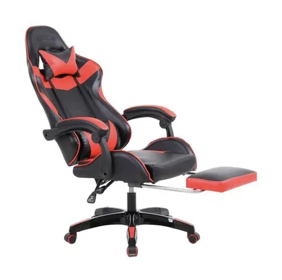 Saindo por R$ 379: Cadeira Gamer Prizi Canvas - Vermelha | Pelando