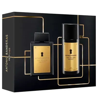 Saindo por R$ 123,92: Banderas The Golden Secret Kit - Perfume Masculino + Desodorante Spray | Pelando
