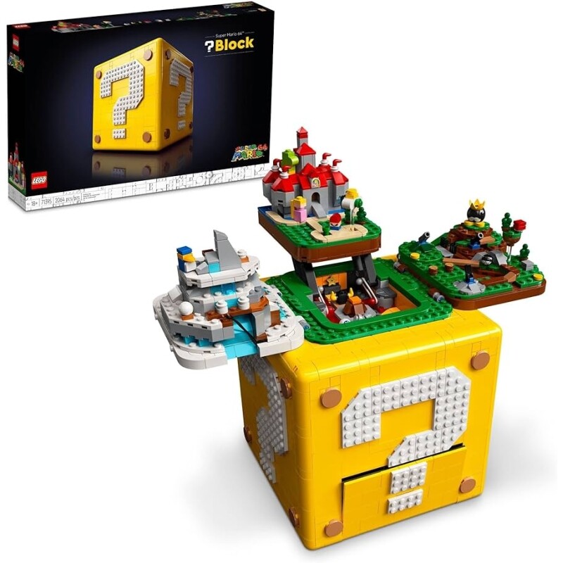 Bloco Ponto de Interrogação de Super Mario 64; Kit de Construção (2064 Peças) 71395 LEGO
