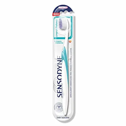 Saindo por R$ 10,21: [REC] Sensodyne Escova Dental Limpeza Profunda para Dentes Sensíveis, Limpeza Interdental, Extra Macia, 1 unidade | Pelando