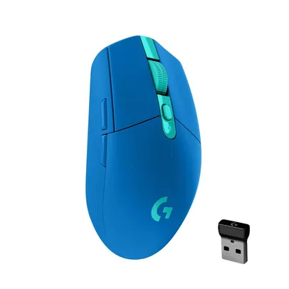 Saindo por R$ 179,91: Mouse Gamer Sem Fio Logitech G305 LIGHTSPEED com 6 Botões Programáveis e Até 12.000 DPI, Azul - 910-006013 | Pelando