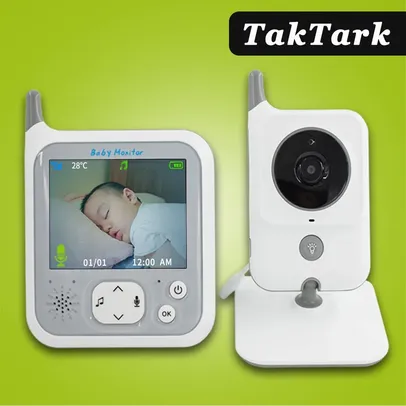 [Taxas Inclusas] Baby Babá Eletrônica Câmera Sem Fio Lcd 3.2" TakTark