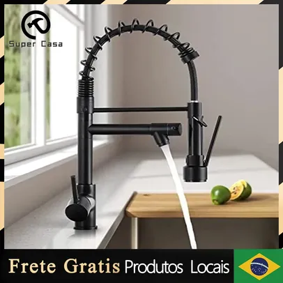 [BR | Moedas] Torneira Cozinha Moderna com Spray Articulado Versátil
