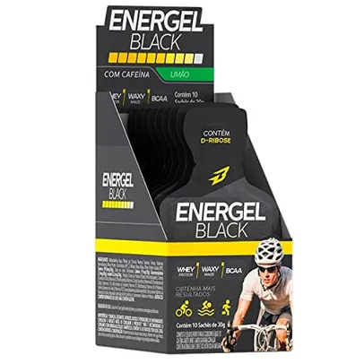 [ PRIME ] Energel Black Caixa com 10 Sachês (300G) - Sabor Limonada Suiça, Body Action