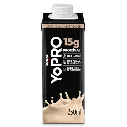 Saindo por R$ 6,69: [R$5,68 +POR-] YoPRO Bebida Láctea UHT Coco com Batata-Doce, 15g de proteínas - 250ml | Pelando
