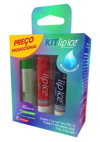 [REC /+Por- R$11 ] Lip Ice Kit ® One - Protetor Hidratante Labial Refrescante Com Fps15