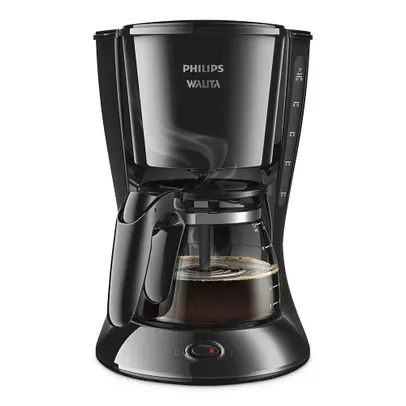 (APP) Cafeteira Elétrica Drip Daily Philips Walita Preta 1000W RI7461 - 40 xícaras