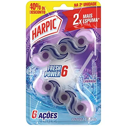 [R$11,55 Un] Harpic Bloco Sanitário Fresh Power Lavanda - 2 Unid