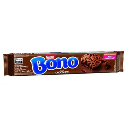 Biscoito Recheado Sabor Chocolate Bono 90g