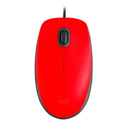 Mouse Logitech M110 Silent Vermelho 910-006755