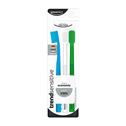 Powerdent Escova De Dentes Trend Sensitive Pack 3Un Cores Sortidas