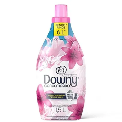 (Rec / + Por - R$ 17,74) Downy Frescor da Primavera - Amaciante Concentrado, 1,5L