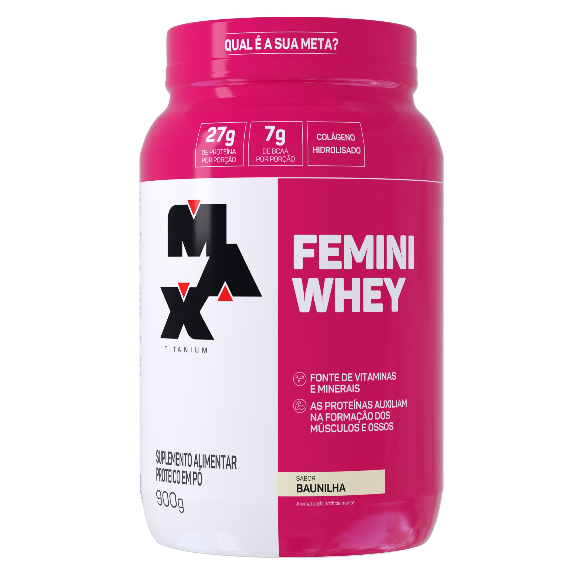 Femini Whey Protein Max Titanium - 900gr